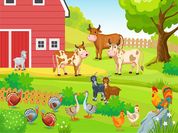 Play FARM ANIMALS PUZZLES CHALLENGE