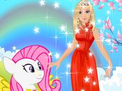 Barbie and Pony Dressup