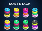 Play Sort Stack color Hoop Game