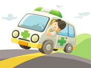 Play Cartoon Ambulance Slide