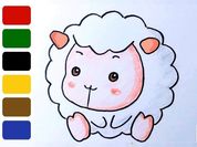Play Baby sheep ColoringBook