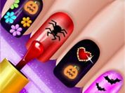 Play Glow Halloween Nails Game