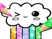 Play Kawaii Coloring Book Glitter - Drawing Book