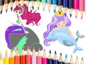 Play Mermaid Coloring Book