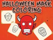 Play Halloween Mask Coloring Book