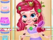 Play Messy Little Mermaid Makeover-Game