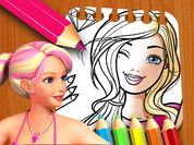 Play Barbie Doll Coloring Book