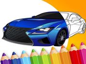 Play draw Car - Japanese Luxury Cars Coloring Book