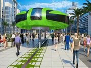 Gyroscopic Elevated Bus Simulator Public Transport