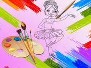 Little Ballerinas Coloring