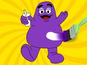 Play Grimace Shake Coloring Book