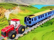 Play Chain Tractor Train Towing Game 3D