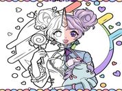 Anime Girls Coloring Book: Pop Manga Coloring