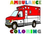 Play Ambulance Trucks Coloring Pages