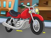 Play Cartoon Motorbike Jigsaw