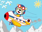 Play Friendly Airplanes For Kids Coloring
