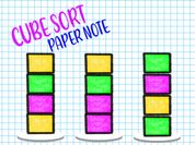 Play Cube Sort: Paper Note